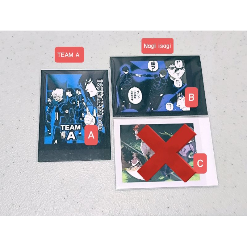 Monochrome Card Blue Lock