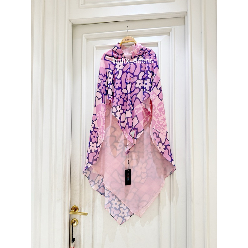 Khimar sisesa Berkha lilac blosom