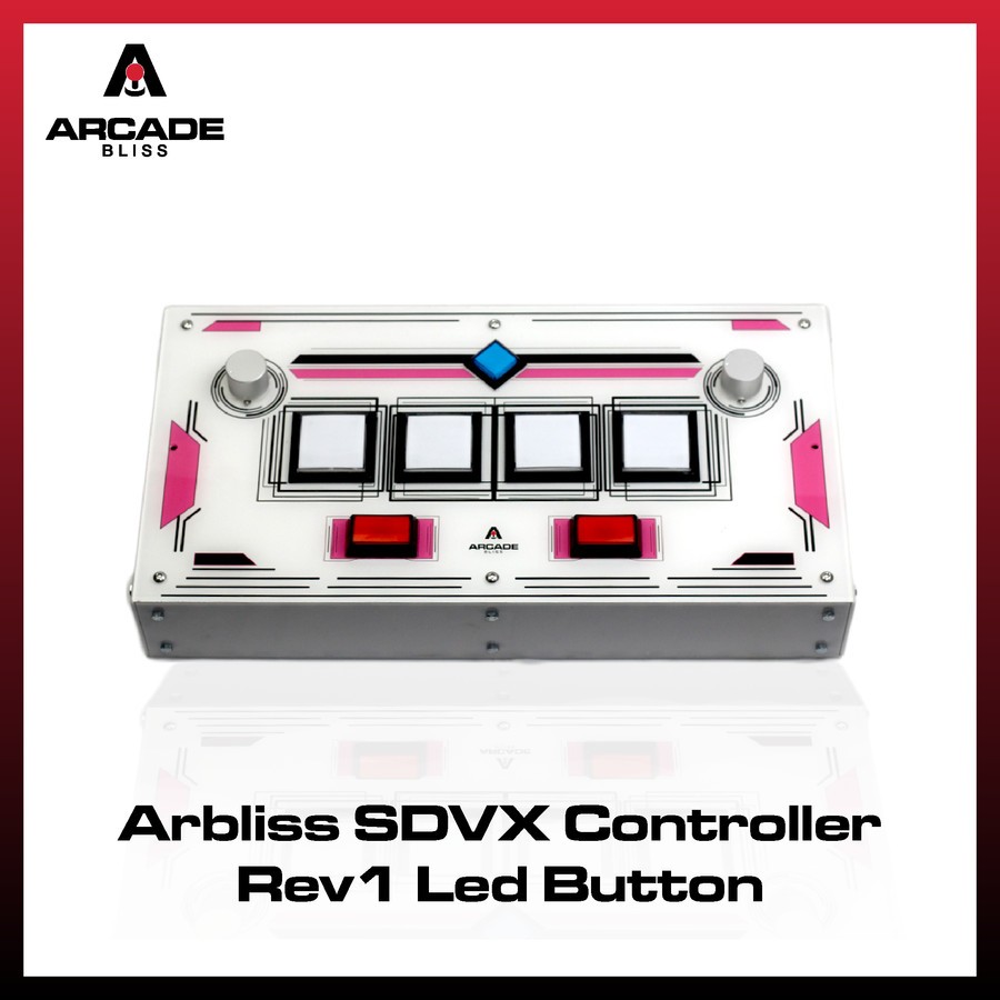 Arbliss Sound Voltex SDVX Controller Arcade DJ Rhytm Games Large Enclosure LED Button Pico