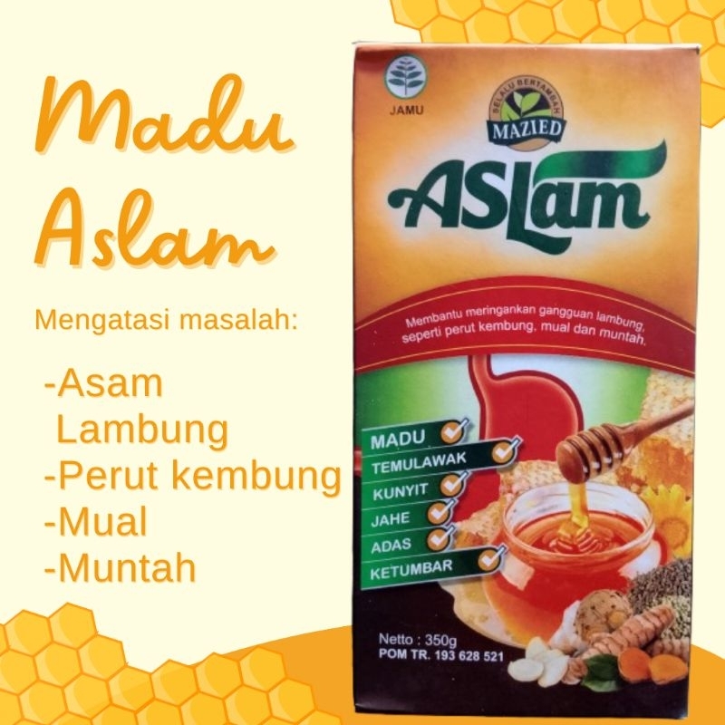 

Madu Aslam Madu Asam Lambung 350 g Original