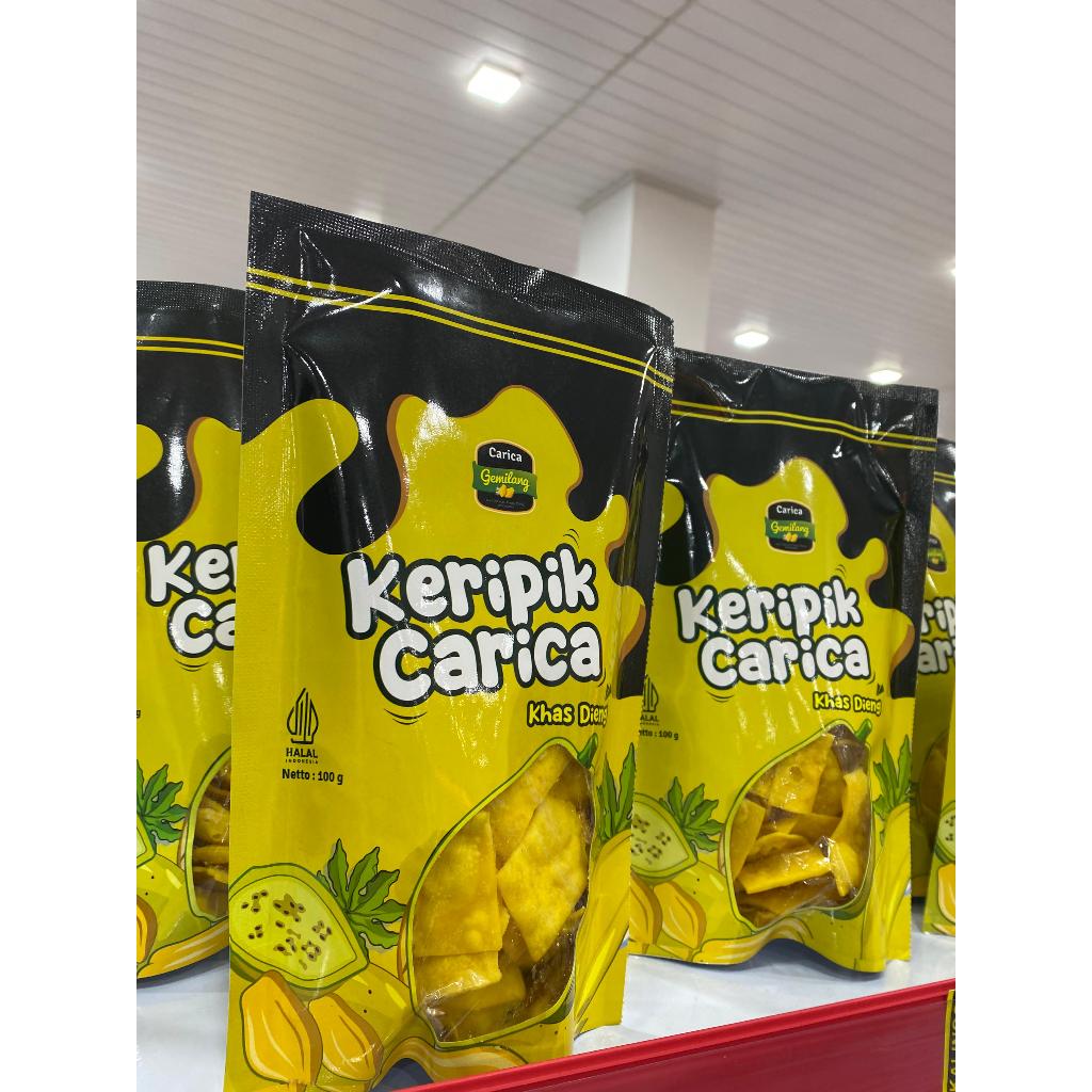 

Keripik Carica Gemilang, renyah enak dan manis