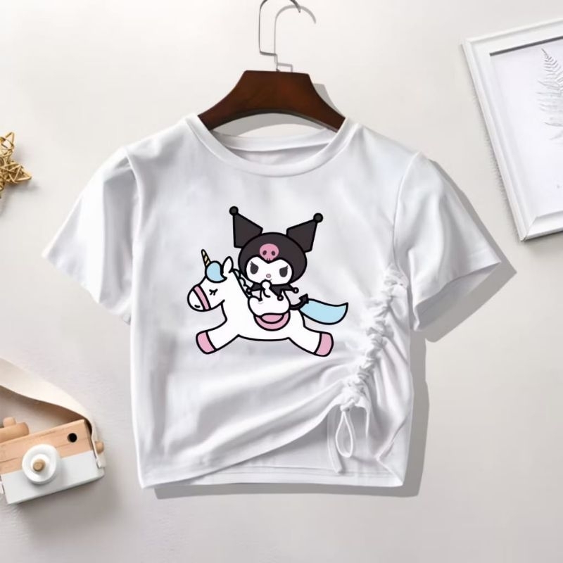 KAOS CROP TOP ANAK PEREMPUAN USIA 1-7 TAHUN
