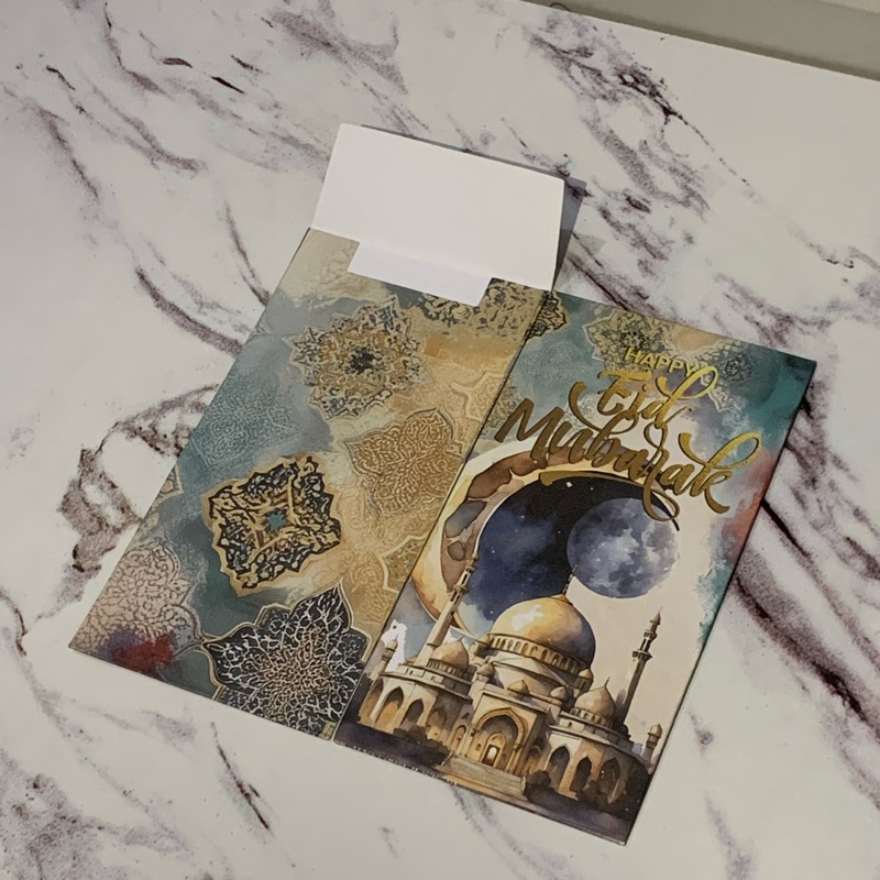 

RK amplop lebaran idul fitri 2025 PREMIUM tebal panjang tidak tertekuk bahan aster 200gsm