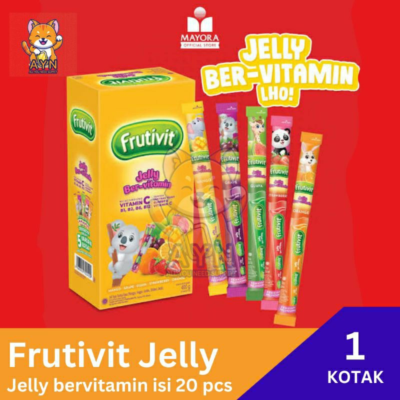 

Frutivit Jelly Stick Bervitamin 1 box isi 20 pcs