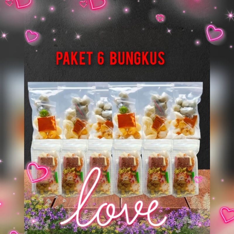 

paket 6 bungkus BOCI 3 + SEBLAK 3 siap saji instan