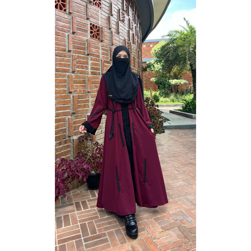 terbaru ABAYA ELIZA FORTALEZA SILKY GAMIS TEMBORO ORI ALNOOR NIQOB