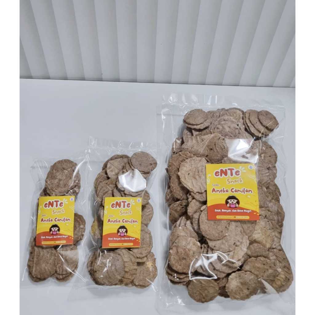 

(Kemasan Jual lagi) Opak Coklat Jintan Hitam, Opak Coklat Abbatussaudah, Enak Renyah Manis