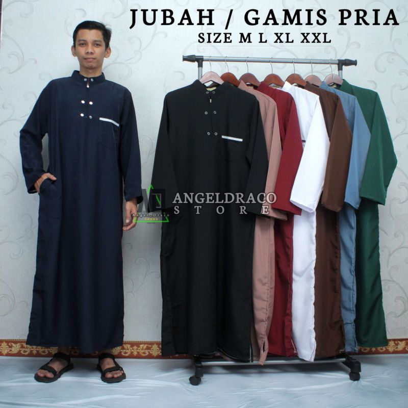 Gamis Dewasa Putih / Gamis / Gamis Pria / Gamis Pria Dewasa / Gamis Pria Dewasa Size M L XL XXL / Ju