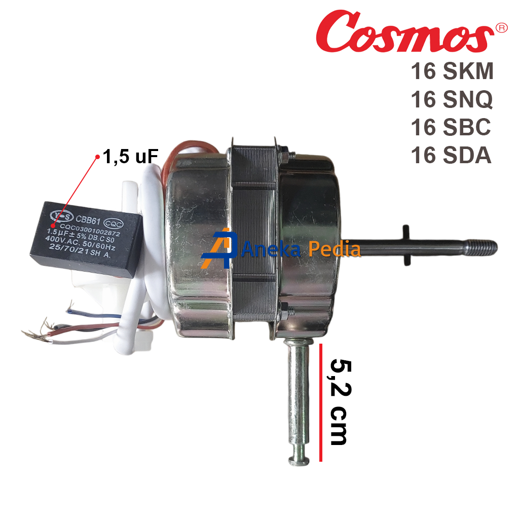 Clevates - DINAMO COSMOS 16 SKM SNQ SBC SDA STAND Mesin Motor Kipas Angin Berdiri Duduk 16 INCH