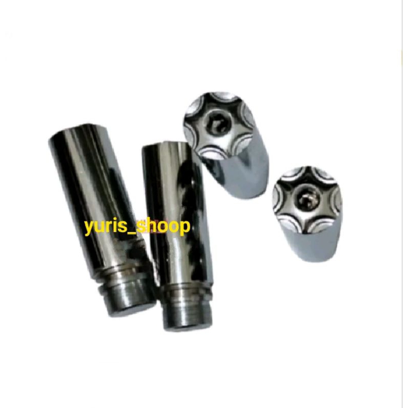 SAMBUNGAN PENINGGI SHOCK DEPAN RX KING MODEL KUNCI L CROM FULL BESI