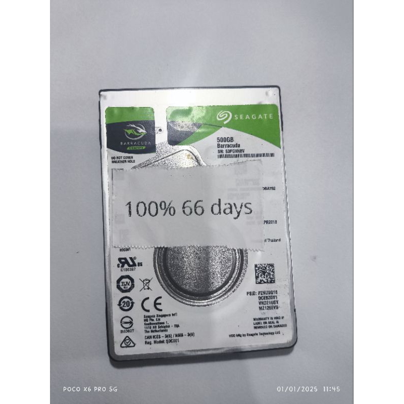 HARDISK LAPTOP 2,5 INCH 500GB SEAGATE BARRACUDA