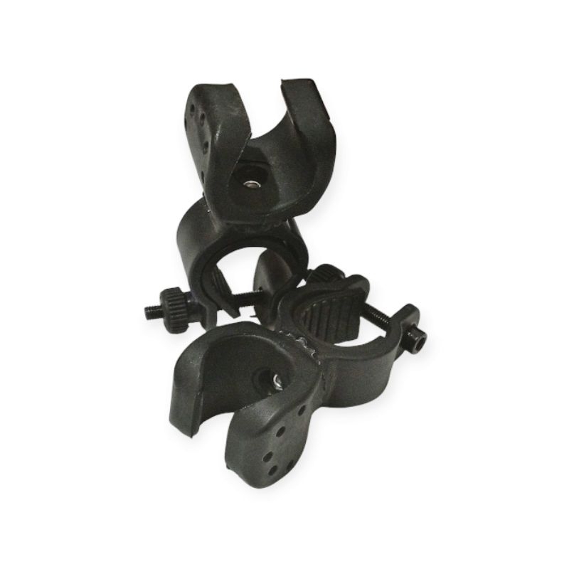 BRACKET HOLDER SENTER SEPEDA  360 DERAJAT HOLDER CLAMP LAMPU POLICE MOUNTING