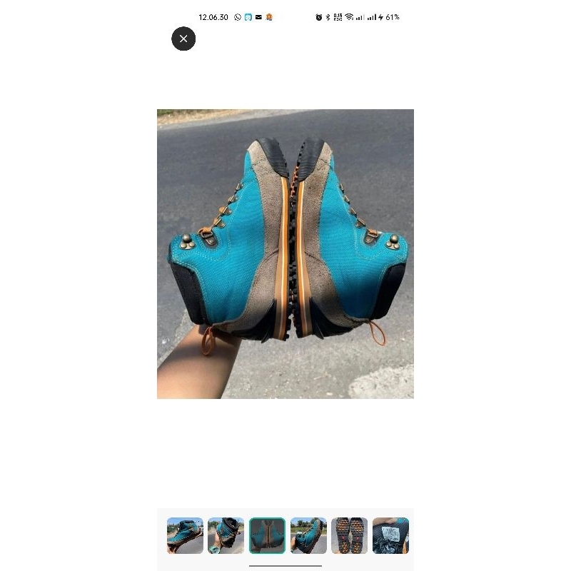 Sepatu gunung TNF 24,5 cm
