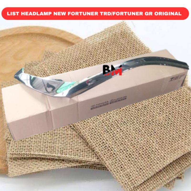 List Headlamp Kanan Fortuner GR Smoke Chrome Original 53147-010KA