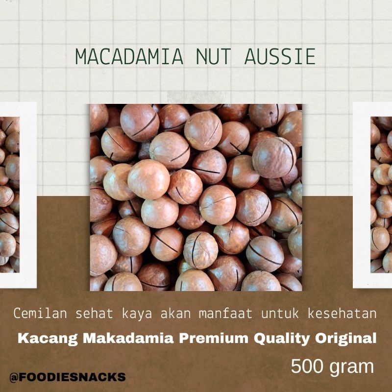 

Kacang Makadamia Premium Quality 500 gram + gratis kunci