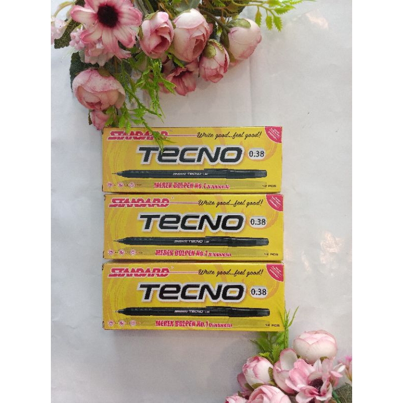 

Grosir Bolpen Standard Tecno Original Hitam 12Pack/1Gross