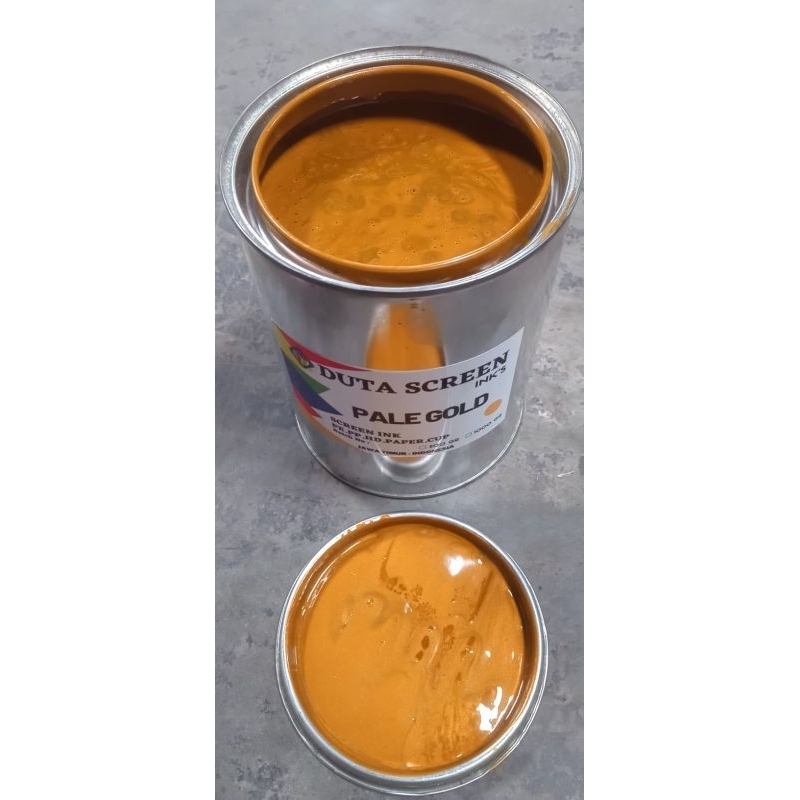 Cat Tinta Sablon Plastik, Kertas, Karung,dll Duta Screen Polymate Pale Gold