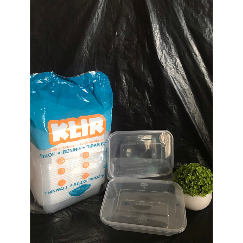 Thinwall rectangle KLIR 500ML