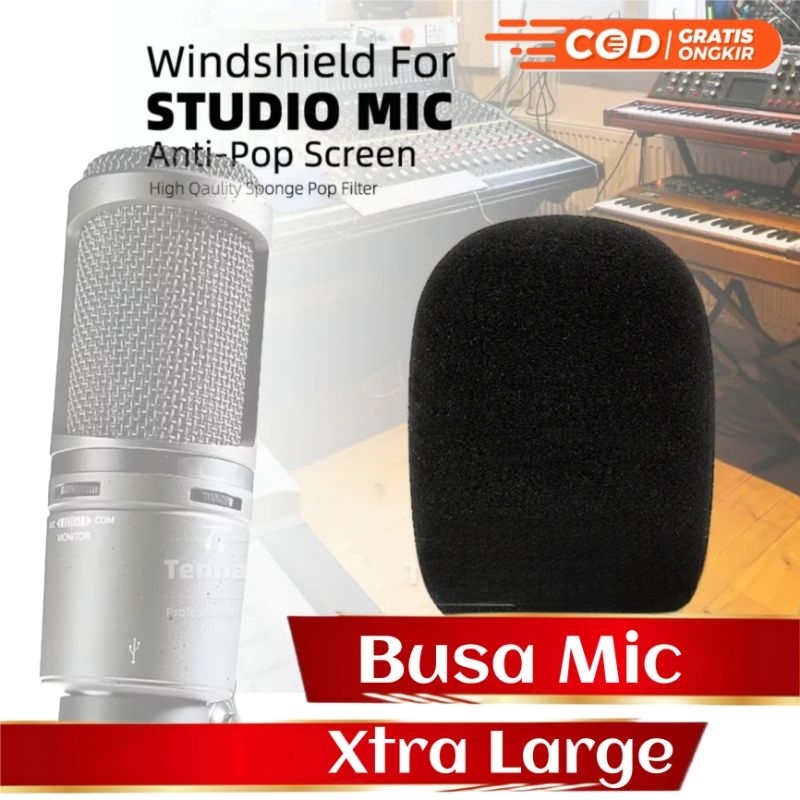 Busa mic condensor Besar- spon condenser Extra Large -foam mic studio- busa mic jbl busa mic beta bu