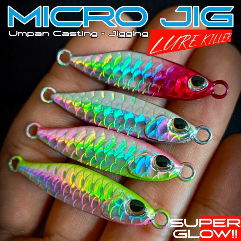Micro Jig Kiler 10g killer mikro jig tetra 10gr micro jig 10gram ultralight metal jg umpan pancing