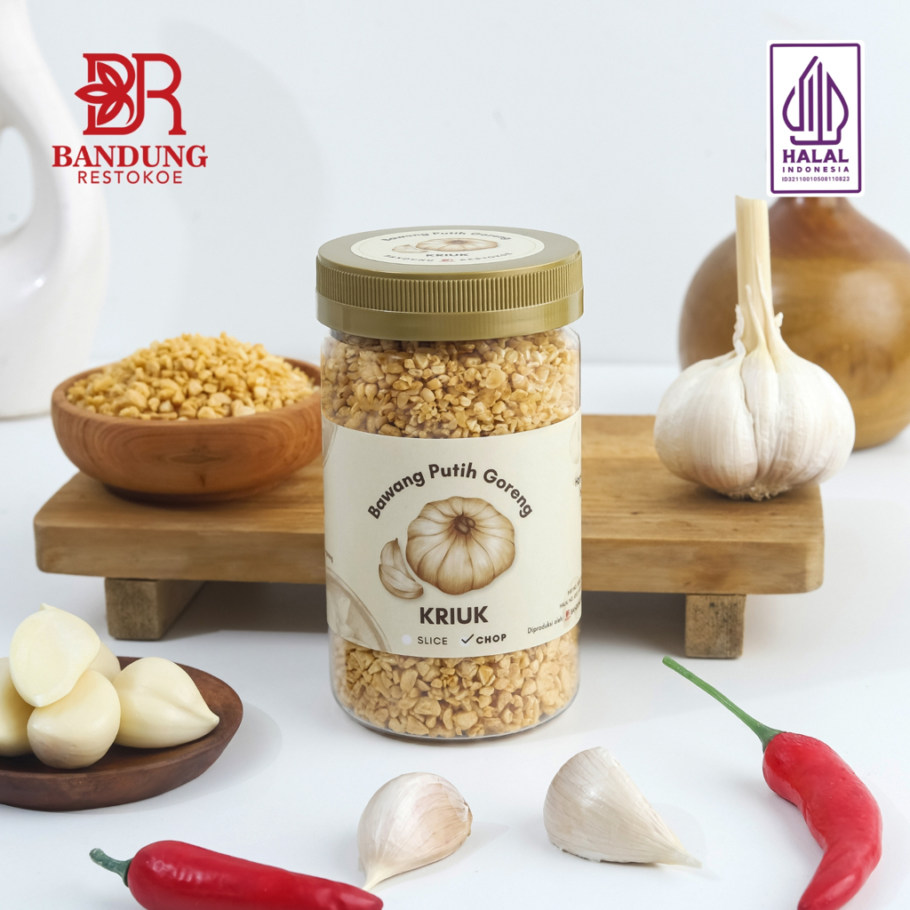 

Bawang Putih Goreng Kriuk 125gr - Cincang