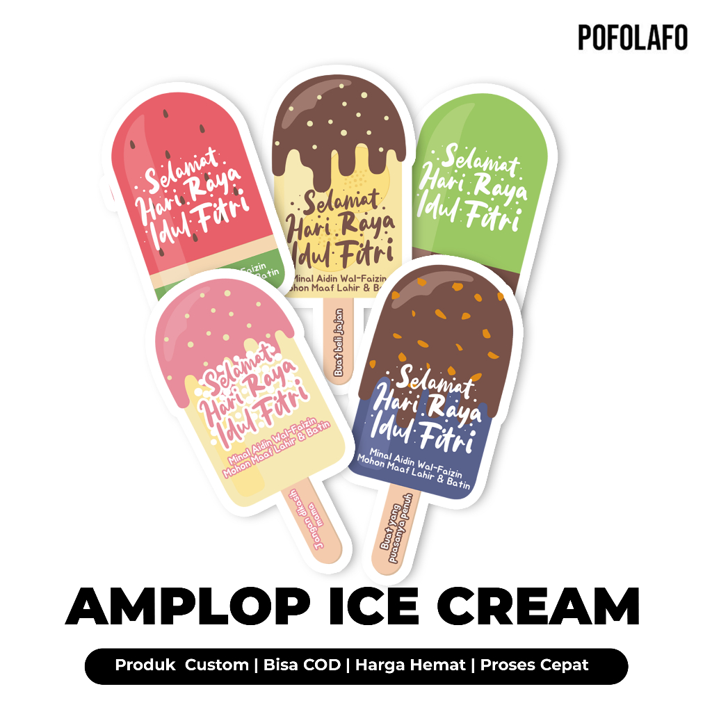 

Amplop Lebaran Ice Cream Series 2025 /GROSIR AMPLOP LEBARAN ICE CREAM ESKRIM / Agpau THR Unik / Amplop Lebaran. Idul Fitri 2025 / Amplop Ice Cream/GROSIR AMPLOP LEBARAN ICE CREAM ESKRIM