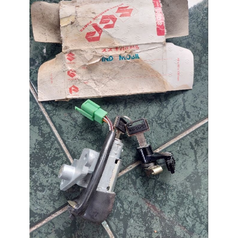kunci set kunci kontak + kunci jok satria hiu crystal tornado original new old stok
