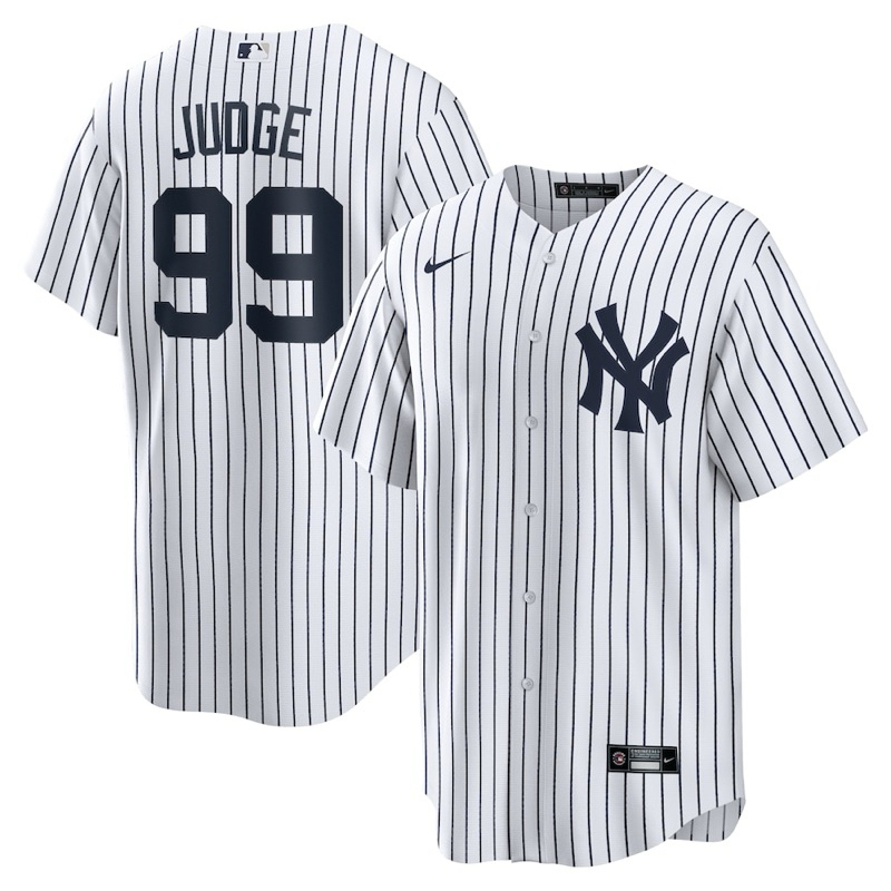 Jersey Baseball New York Yankees AARON JUDGE 99 MLB White Home Jersey