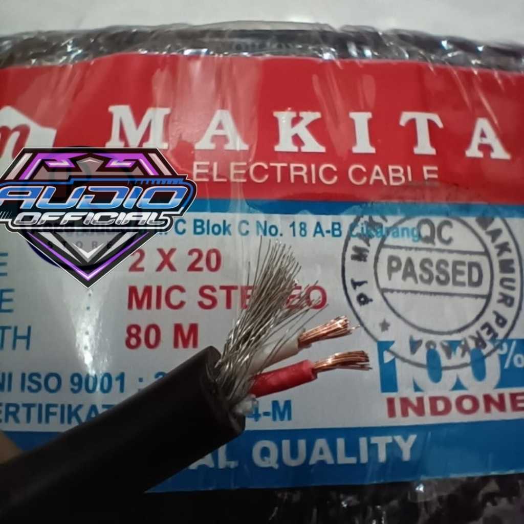 Kabel Mic / Microphone MAKITA Stereo L2T-2S Lemas Kualitas Original