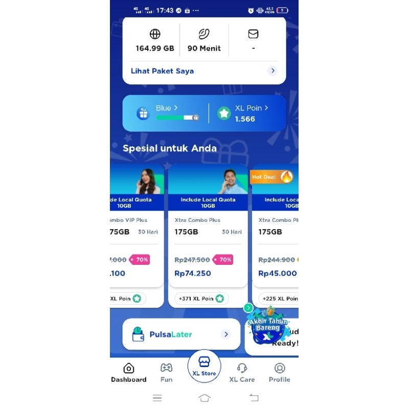 Xtra Combo Plus Diskon 82%+VIP 70%