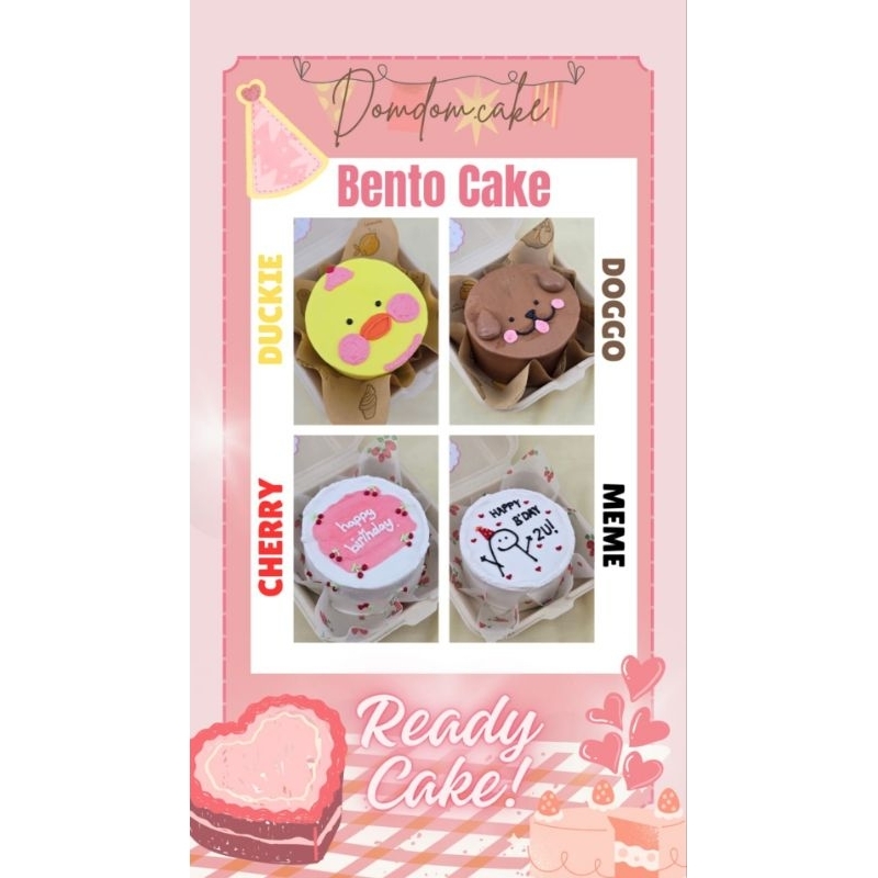 

(READY STOCK) BENTO CAKE | KOREAN CAKE | CUSTOM CAKE | BIRTHDAY CAKE MURAH | INSTANT ONLY