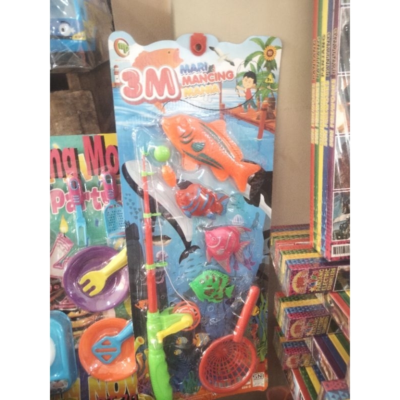 Mainan anak-anak set Pancingan Ikan atau Joran ikan ukuran besar