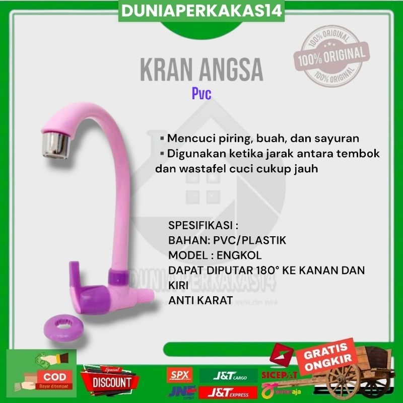 KRAN ANGSA/KRAN WASTAFEL PVC MURAH