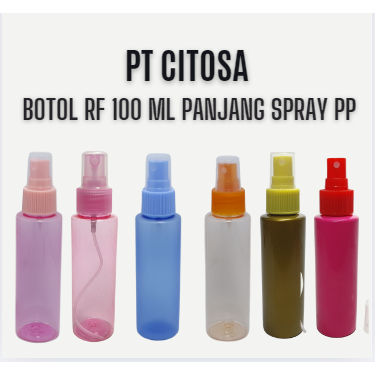 Botol 100 Ml Spray Warna RF Panjang / Botol Kosmetik / Botol Spray