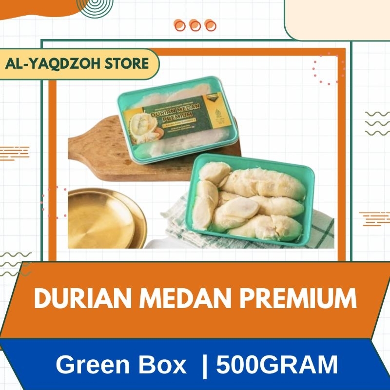 

DURIAN Kupas Medan | PREMIUM | GREEN BOX | 500 Gram