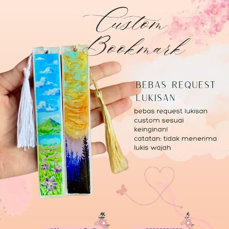 

PRE-ORDER BOOKMARK LUKIS CUSTOM