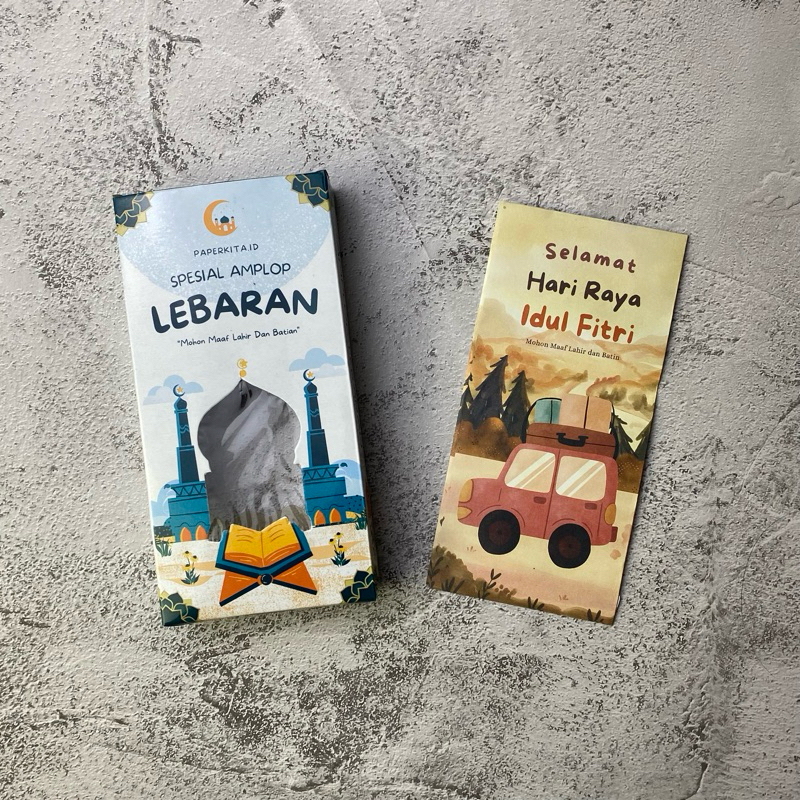 

Amplop Lebaran Idul Fitri 2025 motif 50pcs box premium