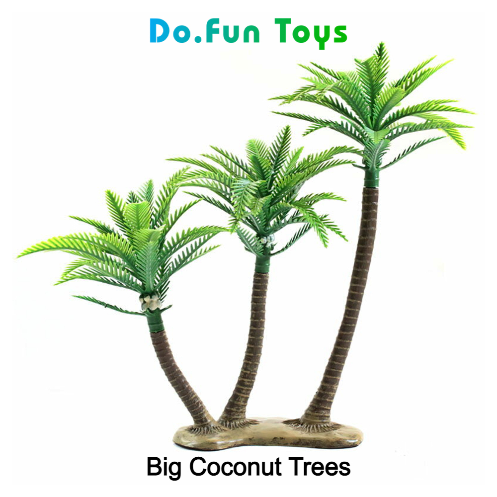 Mainan Miniatur Diorama Dekorasi Pohon Kelapa Besar / Tumbuhan Kelapa / Big Coconut Tree