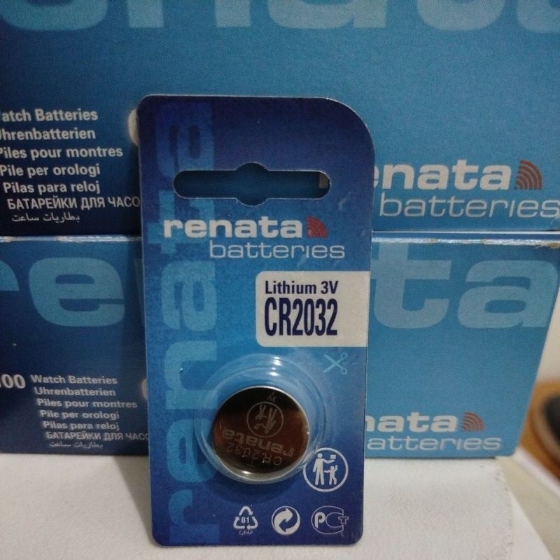 Batre Jam Tangan RENATA CR2032 3v lithium Baterai jam Tangan Casio G-Shock Original 2032