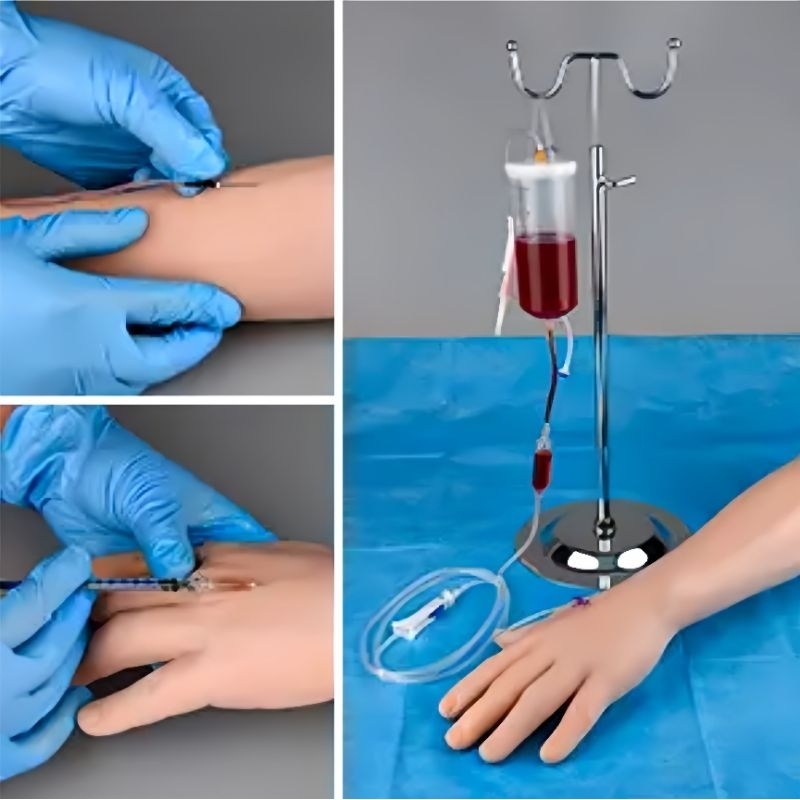 Manekin Tangan Infus Silikon/ SET Manikin Tangan infus