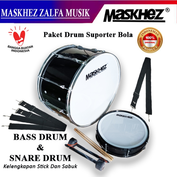 Bass drum dan snare drum Suporter Bola