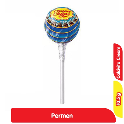 

Chupa Chups Permen Lolipop Krim Calcivita 10.5gr