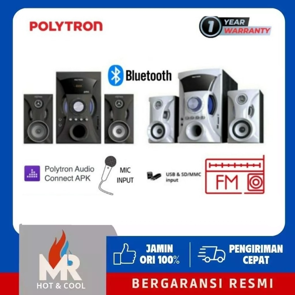 POLYTRON PMA9525/W Multimedia 9525 FM BLUETOOTH speaker PMA 9525