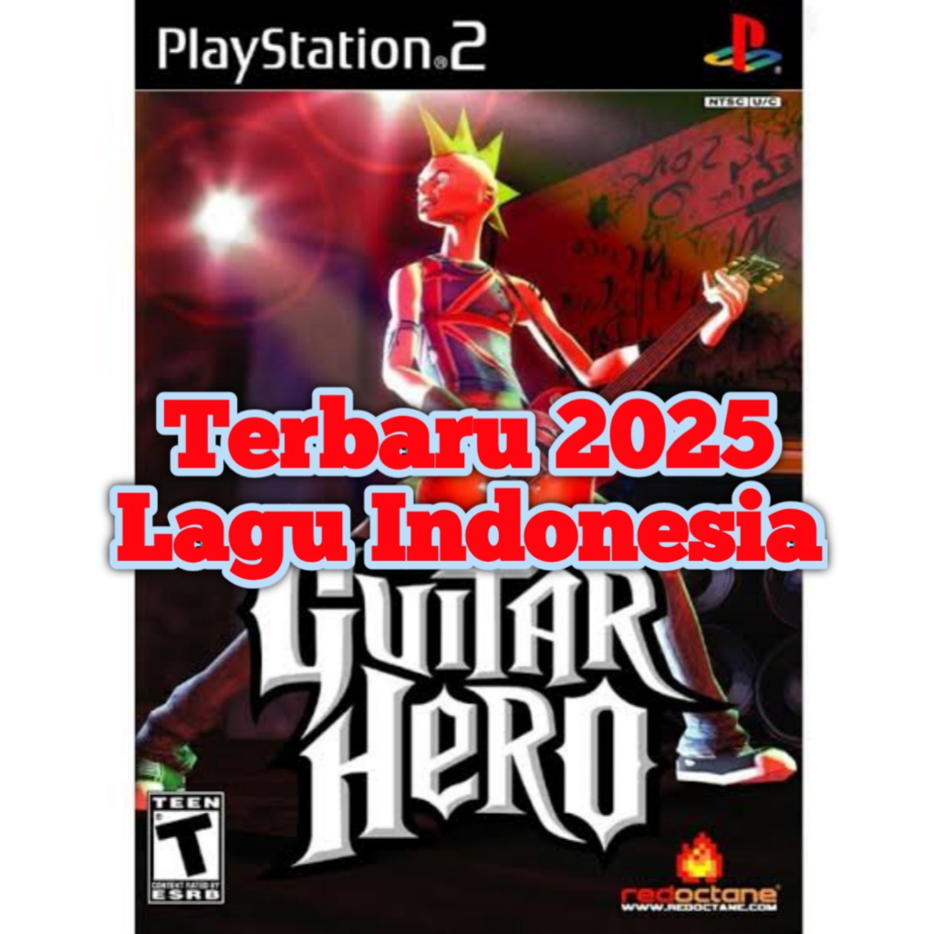 KASET CD DVD GAME PS2 : GITAR HERO TERBARU 2025 LAGU INDONESIA