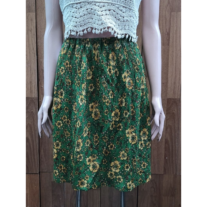 rok bunga hijau kuning. kode: BA 010