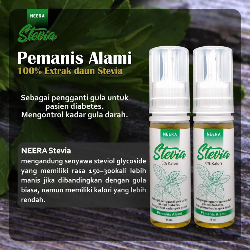 

NEERA STEVIA GULA CAIR NON KALORI TERBUAT DARI DAUN STEVIA UNTUK YANG INGIN DIET DAN MENGHINDARI GULA