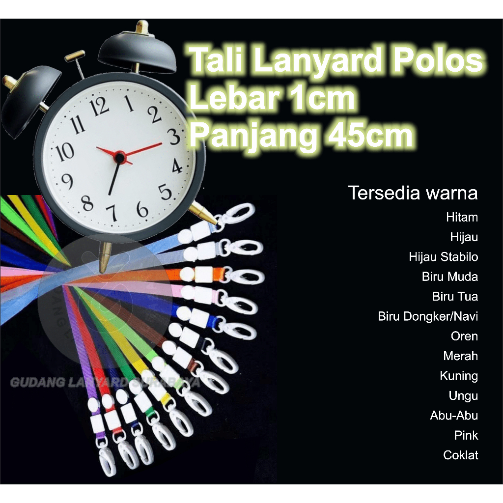 

Tali Id Card Tali Lanyard Gantungan Id Card Card Holder Name Tag 1cm