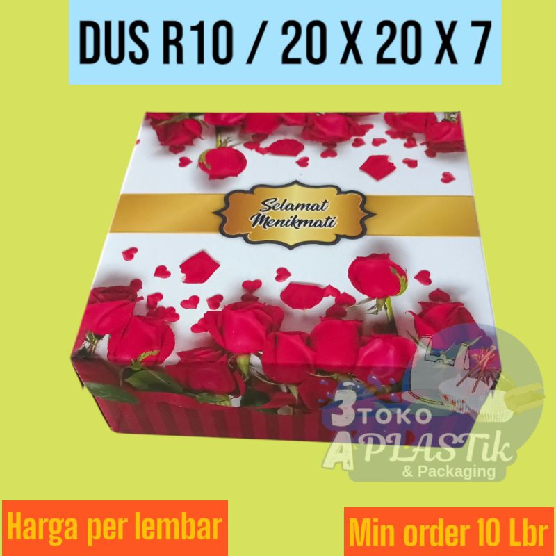

Kardus Ukuran 20 x 20 /Kardus Nasi , Katering, Jajanan Dll (Ukuran R10)