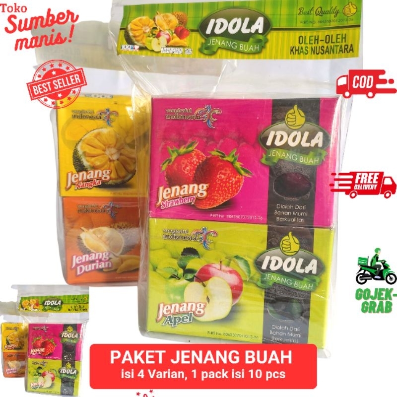 

Paket Jenang Apel Dodol Idola Oleh Oleh Malang Isi 4