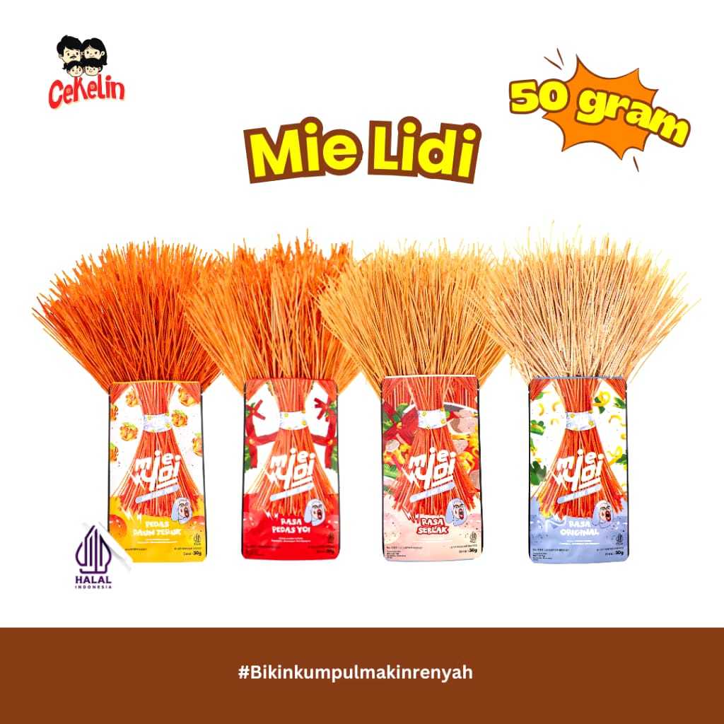 

CEKELIN - Cemilan Mie Lidi 50gr